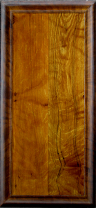 2 Oaks Panel with Trompe L'Oeil Frame