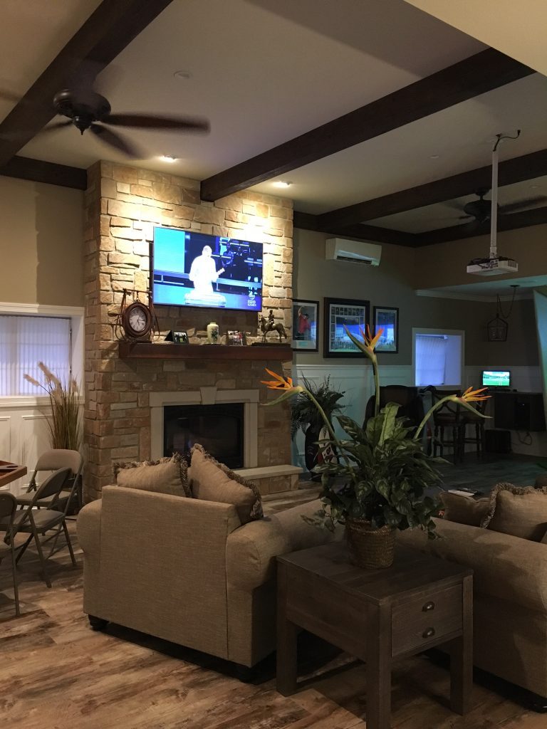 Luxurious Beamed Ceilings in a Living Room - Barron Designs