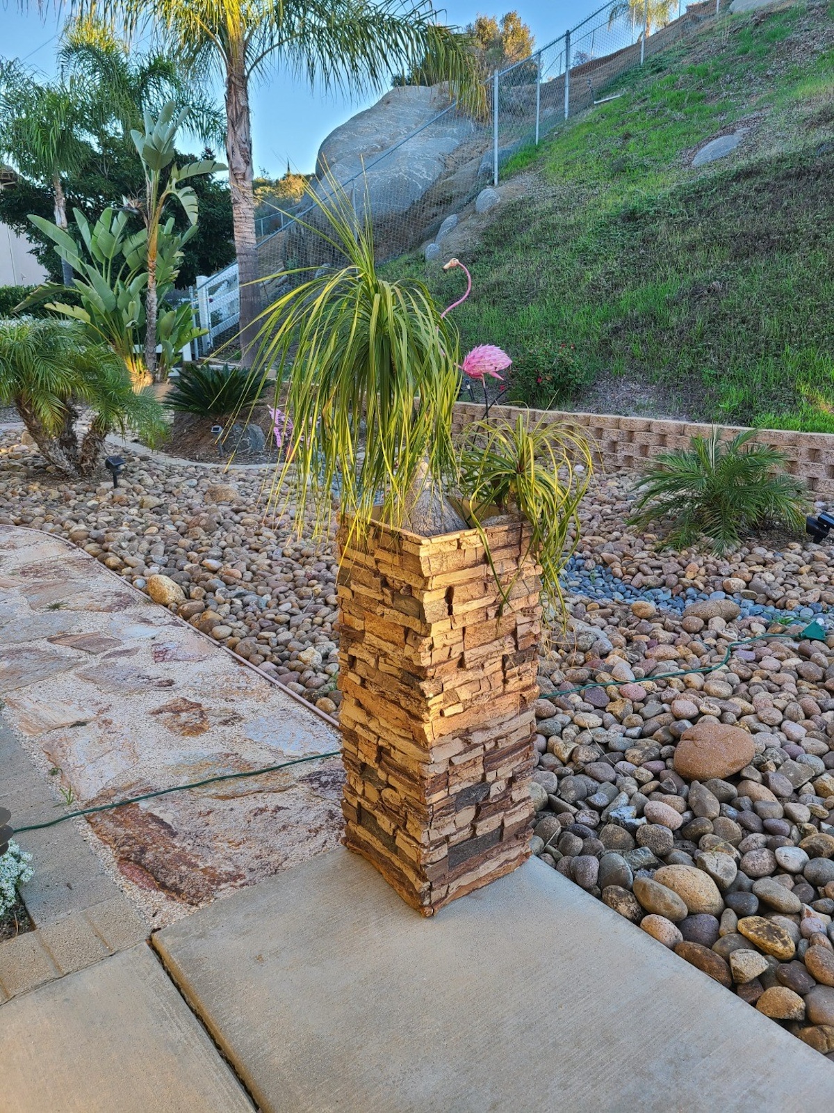 Colorado Dry Stack Stone Column Wrap in Sierra Brown