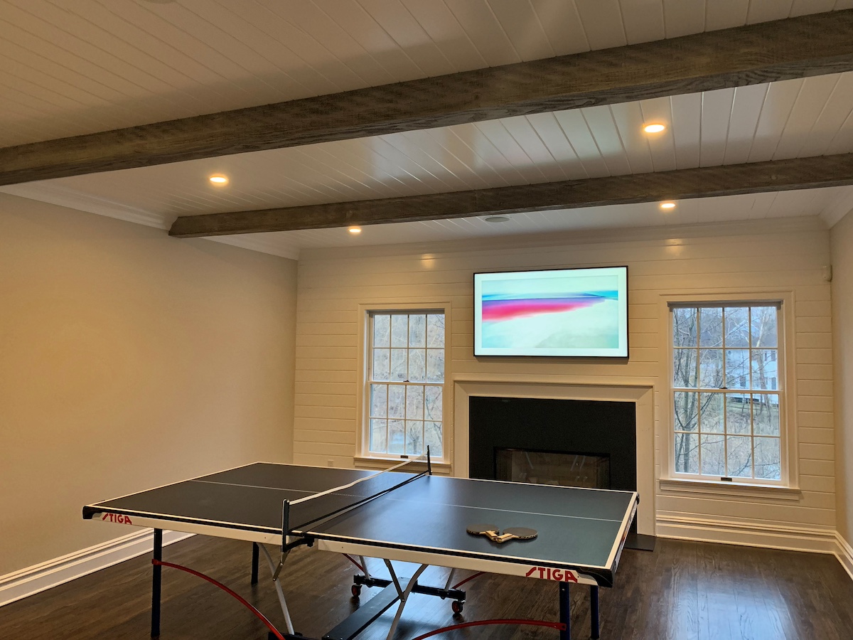 Barron Designs Faux Wood Beams on a ceiling